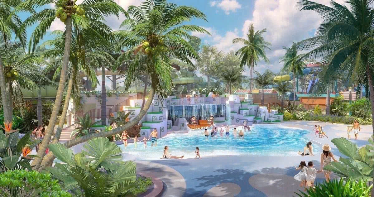 Check-in-tai-cong-vien-Sun-World-Vung-Tau. Du khách vui chơi tại dòng sông lười dài 650m của Sun World Vũng Tàu